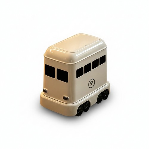 Rollender bus mülleimer - rollender, bus-mülleimer